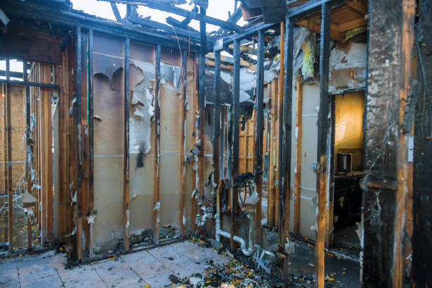 Professional Emergency Fire Cleanup technician working in Maple Lake, MN